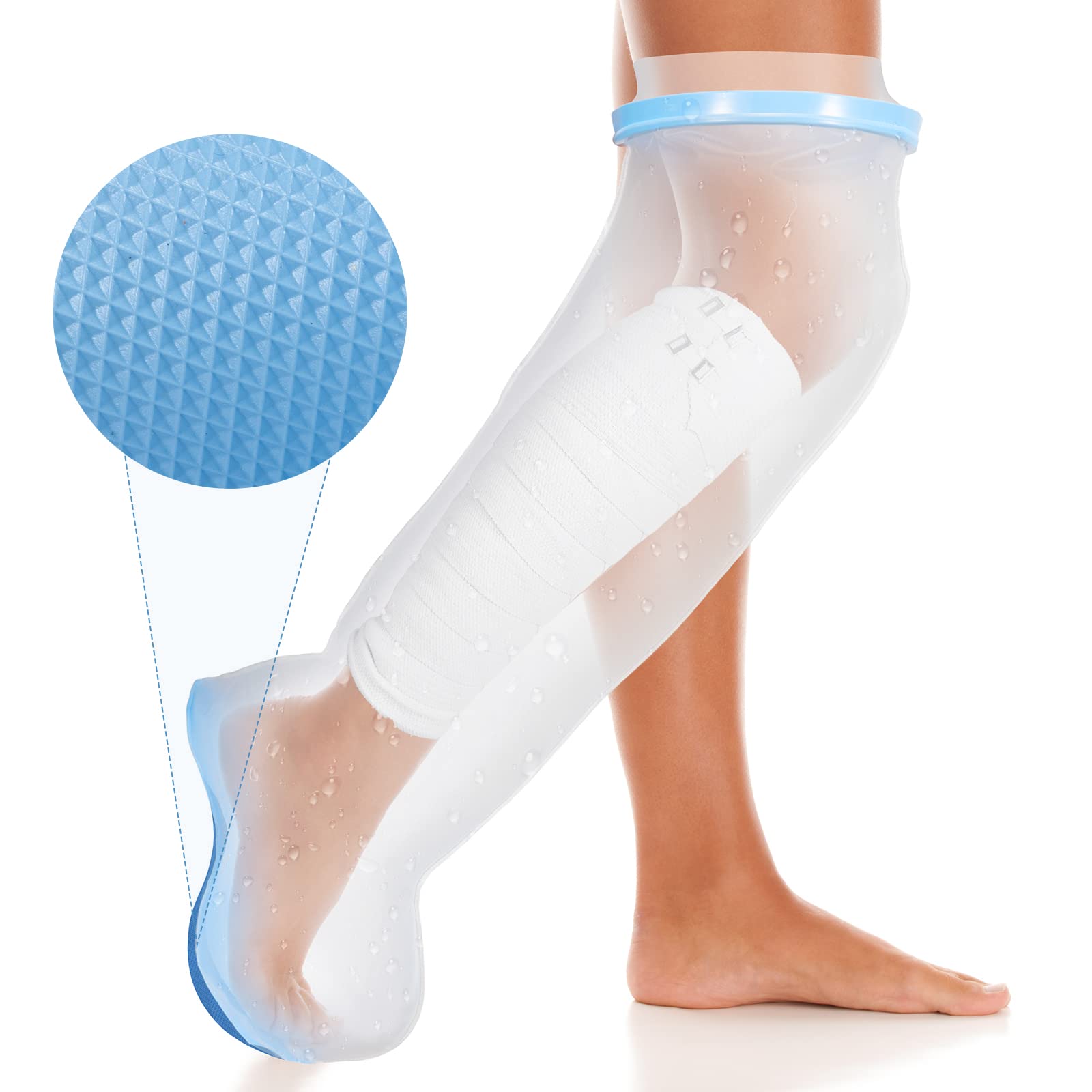 Amazon.com: TANGKA Waterproof Leg Cast Cover for Shower with New
